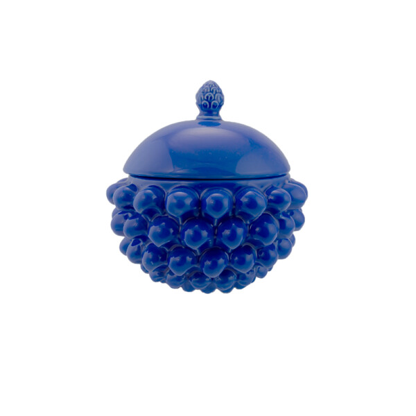 Centrotavola con Coperchio Blu Cobalto S