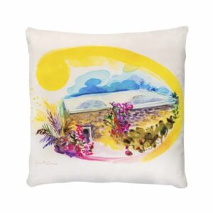 Cuscino in Velluto - Luce d'Estate, Bianco