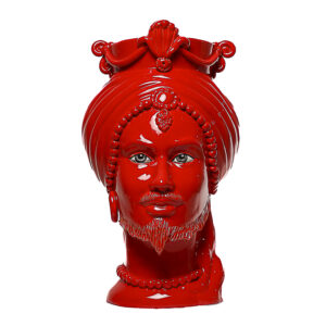 Testa di Moro Uomo — Monocolore - L, Rosso Corallo